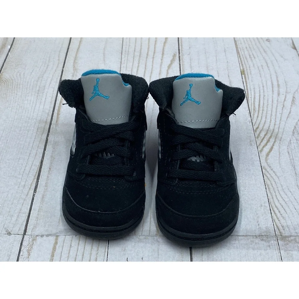 Nike Air Jordan Retro 5 TD Aqua Size 4C 440890‑047
